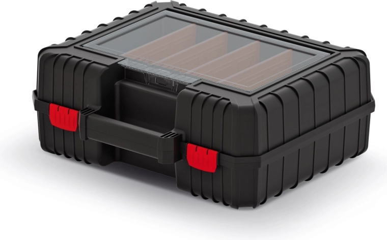 Cutie rezistentă pentru unelte cu organizator transparent 15 l