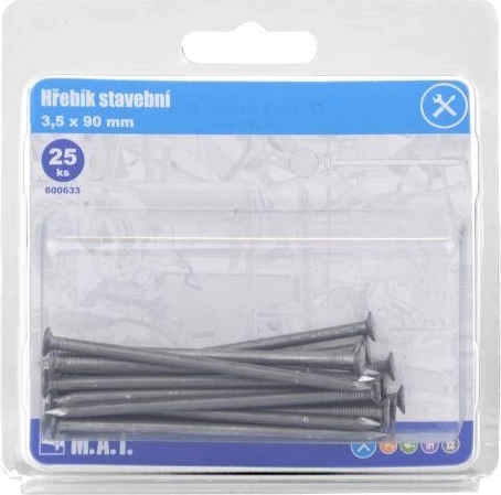 Cuie pentru construcții 90 × 3,5 mm, 25 buc.