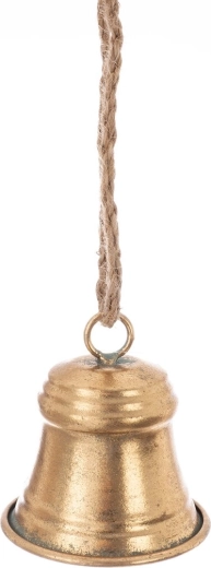 Clopoțel metalic suspendat, auriu, 8 cm