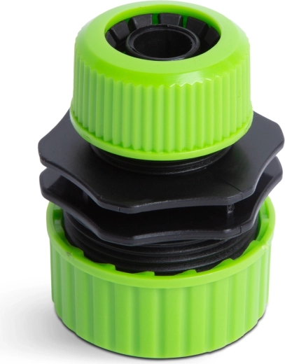Adaptor din plastic pentru furtun de grădină 1/2" până la 3/4", verde/negru