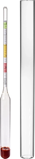 Vinometru cu plutitor pentru măsurarea conținutului de zahăr 0–24 °Blg
