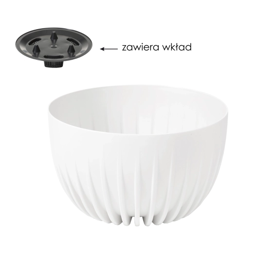 Ghiveci Misa Mira 300 alb cu inserție