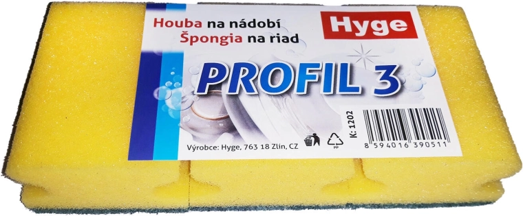 Burete modelat pentru spălat vase, mix de culori, 3 buc.