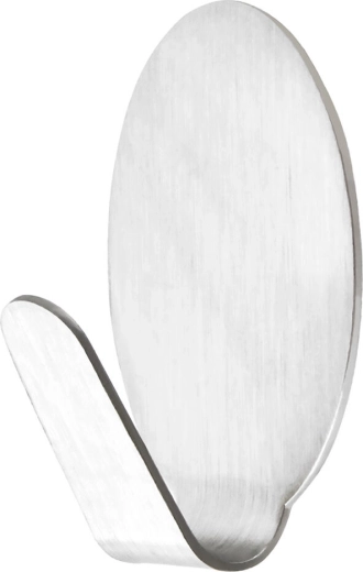 Cârlige ovale autoadezive din oțel inoxidabil, mici, 8 buc