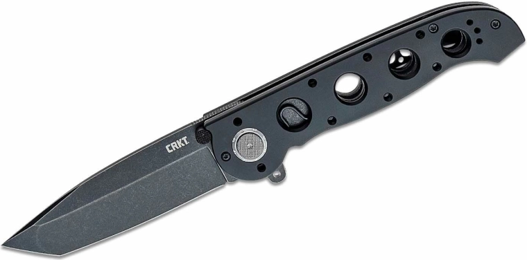 CRKT M16-04DB cu lamă Tanto 9,9 cm, Black Stonewash, aluminiu negru