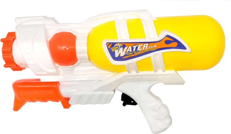 Pistol mare cu apă cu pompiță 27 cm, galbenă - 1 buc