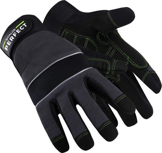 Mănuși de lucru Stalco perfect Soft grip din piele artificială, mărimea 10