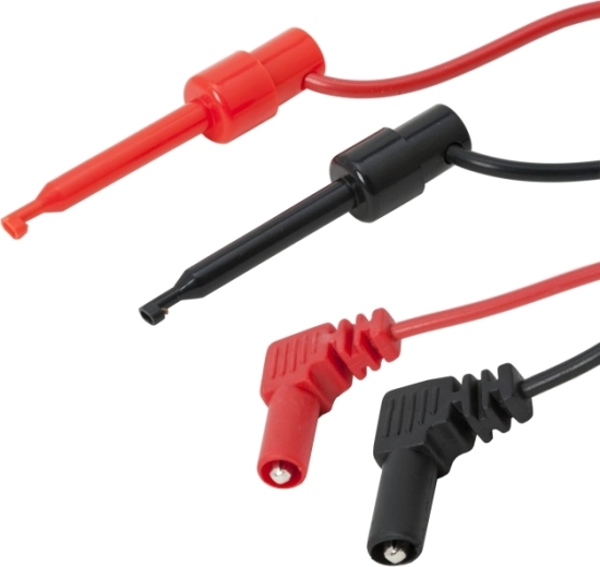 Cabluri de măsurare cu clește cu cârlig și conector banană, 94 cm