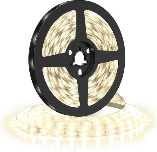 Bandă LED Solight de 5 m, 120 LED/m, 12 V, 4000 K, alb neutru