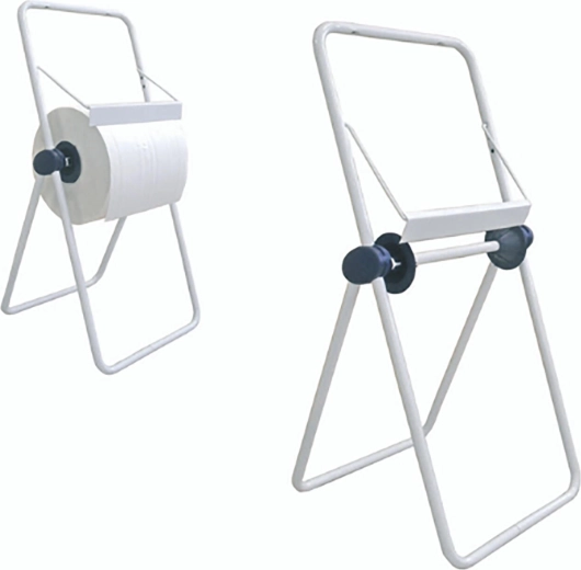 Suport de podea pentru role industriale de hârtie 29 cm alb