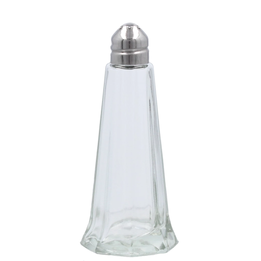 Set de solnițe și pipernițe din sticlă cu capac metalic 44 ml