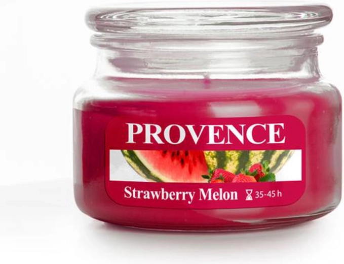 Lumânare parfumată în pahar PROVENCE căpșună și pepene 200 g