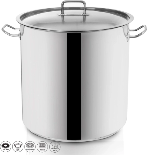Oală din inox STOCK 50 l cu capac