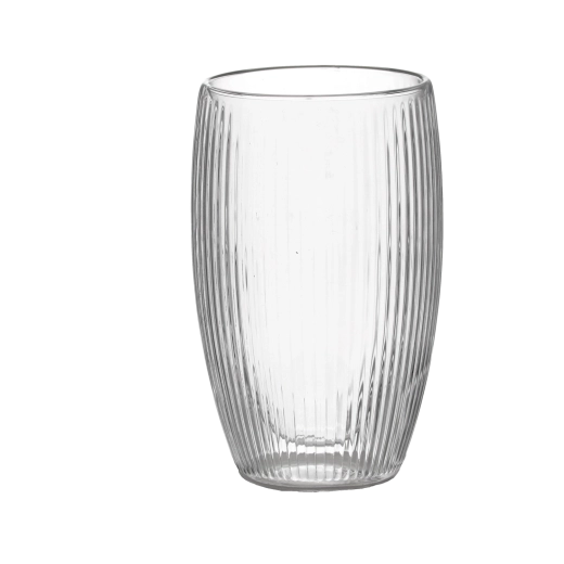 Set de pahare striate cu perete dublu 440 ml, 2 buc.