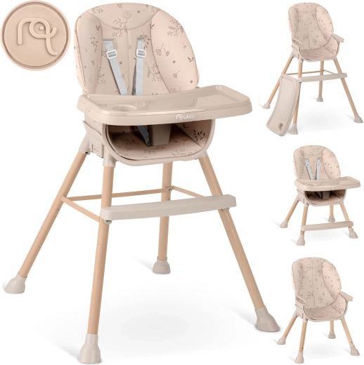 Scaun de masă NUKIDO Tilo 3în1 bej