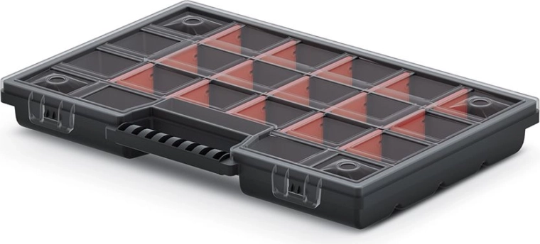 Organizator din plastic cu compartimente reglabile 290 × 195 × 35 mm NOR