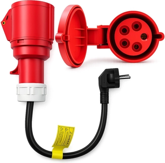 Adaptor CEE 32 A 5p 400 V la Schuko 230 V pentru încărcătoare EV