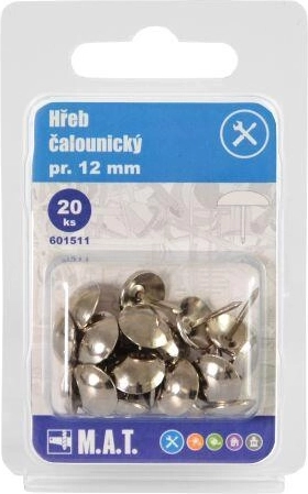 cui tapițerie nichelat 12 mm (20 buc)