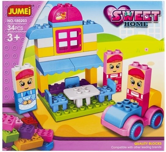 Cuburi Jumei Sweet Home cofetărie 34 piese 28 × 26 cm - 1 bucată