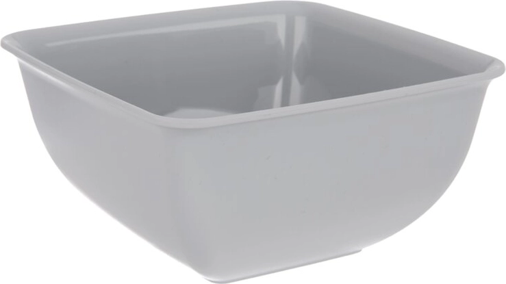 Bol Sandy din plastic pătrată gri 11,5 × 11,5 cm