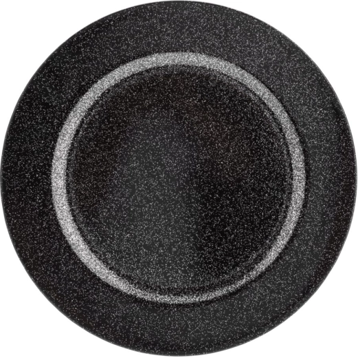 Suport de farfurie negru cu glitter 33 cm