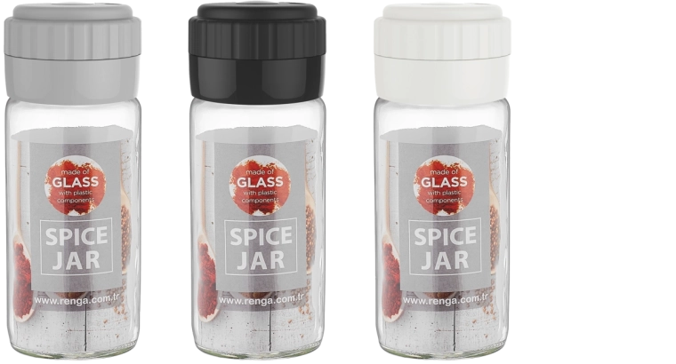 Recipient pentru condimente HIBRIT 0,24 l – alb sau negru