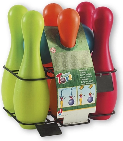 Set de bowling Androni, umplu cu apă sau nisip, 27 cm