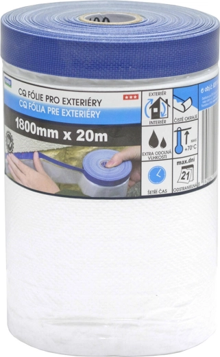 Bandă de acoperire pentru exterior cu folie de protecție 180 × 2000 cm autoadezivă