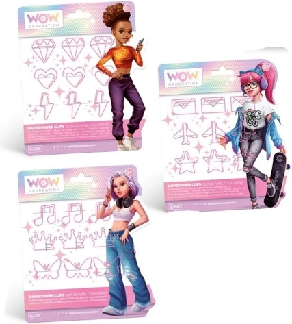 Set de 9 cleme pentru caiete și carnețele WOW GENERATION