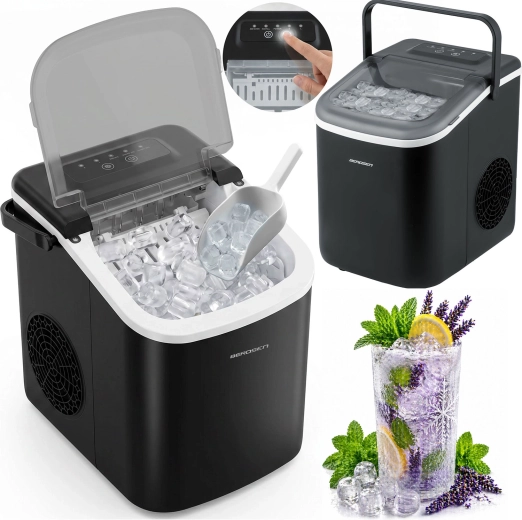 Aparat de făcut cuburi de gheață Berdsen negru 1,1 l, 12 kg/24 h
