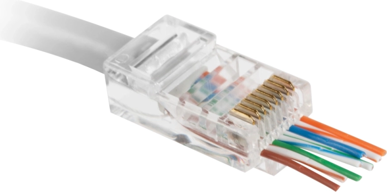 Mufă modulară RJ45 8P8C Cat.5e cu trecere
