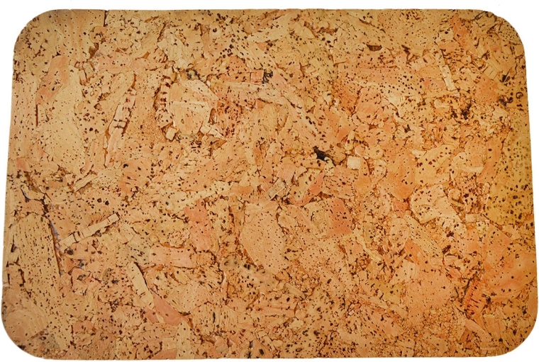 Set de suporturi din plută, dreptunghiulare cu colțuri rotunjite, 36 × 25 cm, set 6 buc