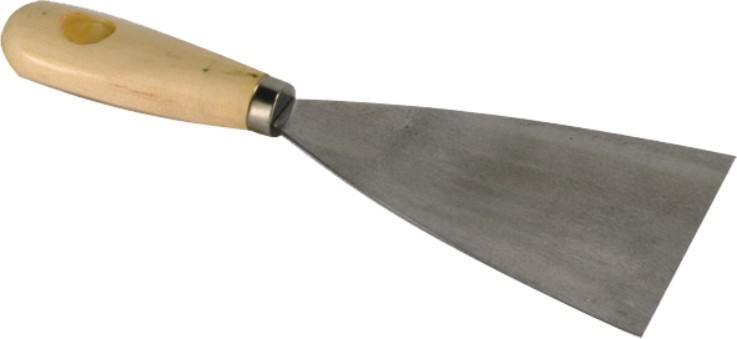 Spatulă din oțel 60 mm cu mâner din lemn