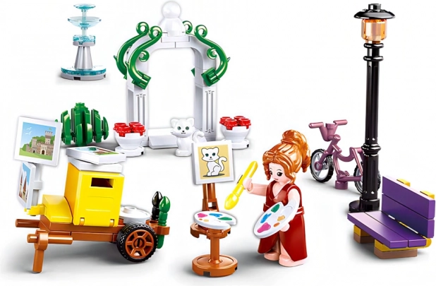 Sluban Visul Fetei Orășelul - Pictorița în parc