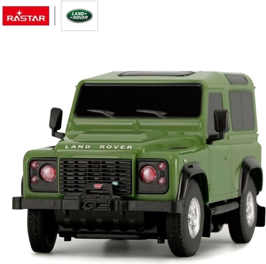 Mașină RC Rastar Land Rover Defender 1:24 verde - 1 bucată