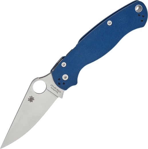 Cuțit de buzunar Spyderco Para Military 2 Cobalt Blue 8,8 cm, satin, G10