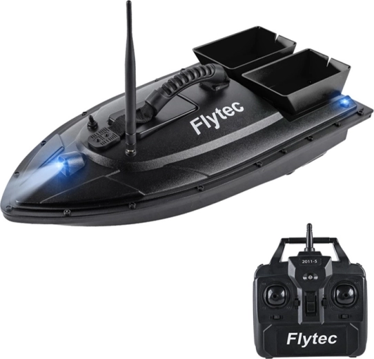 Flytec barcă de nădire cu telecomandă 2011-5 cu buncăre duble