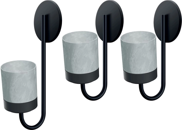 Set suporturi suspendate pentru ghivece Bloomie Hanger, gri, set 3 buc