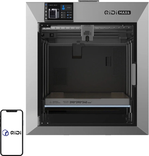 QIDI Max 4 imprimantă 3D închisă cu cameră încălzită