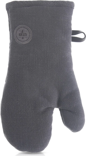 Mănușă de bucătărie din bumbac cu magnet puternic, gri, 32 cm