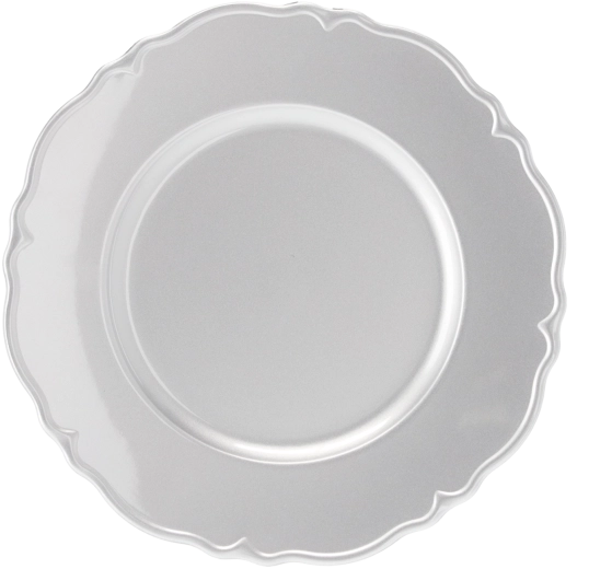 Tavă rotundă cu model argintiu 33 cm