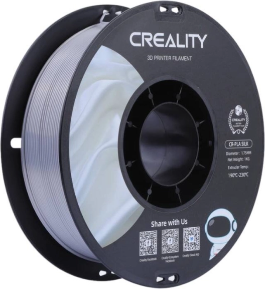 Creality CR-PLA Silk filament argintiu 1,75 mm (1 kg)