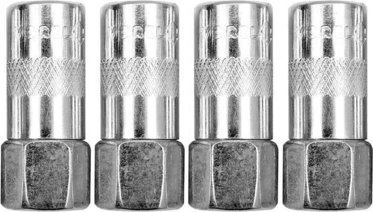 Capete pentru pompă de gresat, cu 4 fălci, set 4 buc