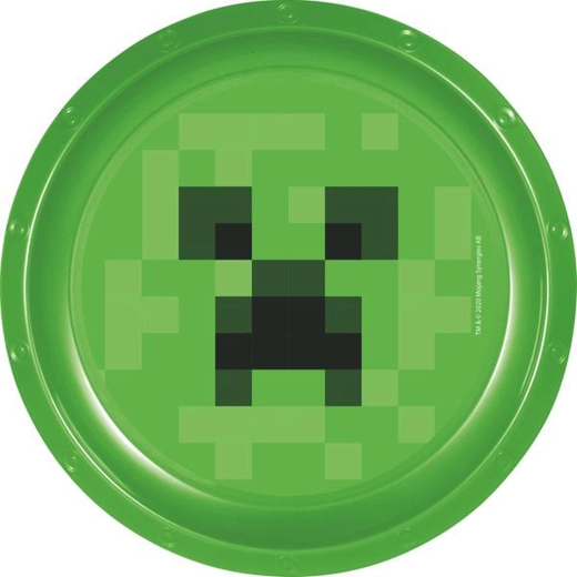Farfurie din plastic Minecraft 22 cm