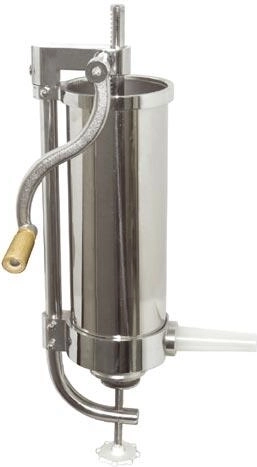 Umplutor manual din inox pentru cârnați 3 l cu 3 duze