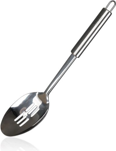 Lingură perforată din oțel inoxidabil AZORA 31 × 7 cm