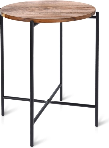 Măsuță de cafea rotundă din lemn de acacia 40 × 48 cm