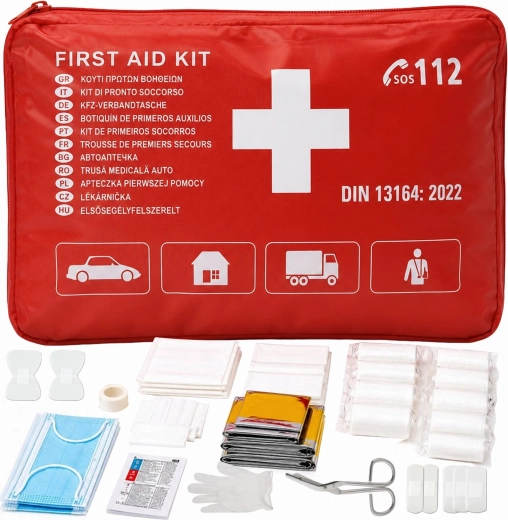 Trusă auto de prim ajutor Europa DIN 13164 - 1 bucată
