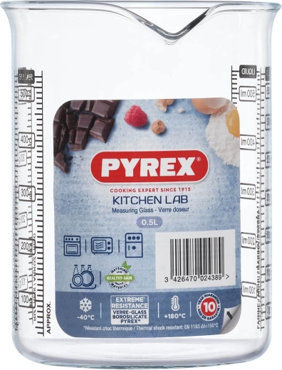 Cană gradată din sticlă Pyrex 0,5 l