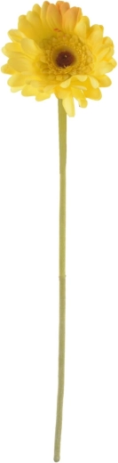 Gerbera artificială galbenă 61 cm